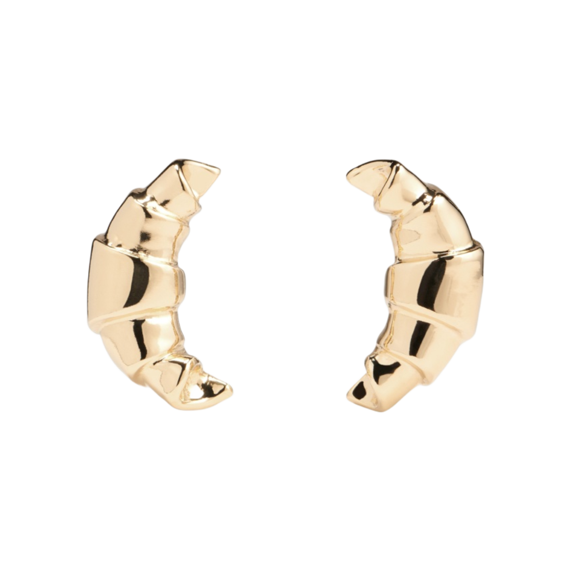 (W) 자크뮈스 레 부클 크루아상 크루아상 이어링 라이트 골드((W) Jacquemus Les Boucles Croissant Croissant Earrings Light Gold) - 1