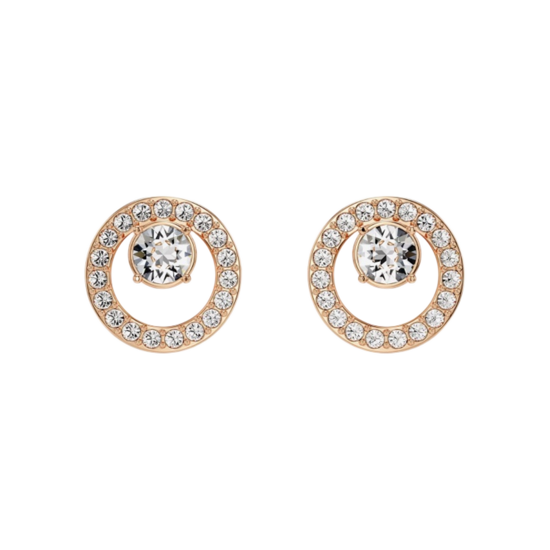 5199827 (W) Swarovski Creativity Stud Earrings White Rose Gold Plated