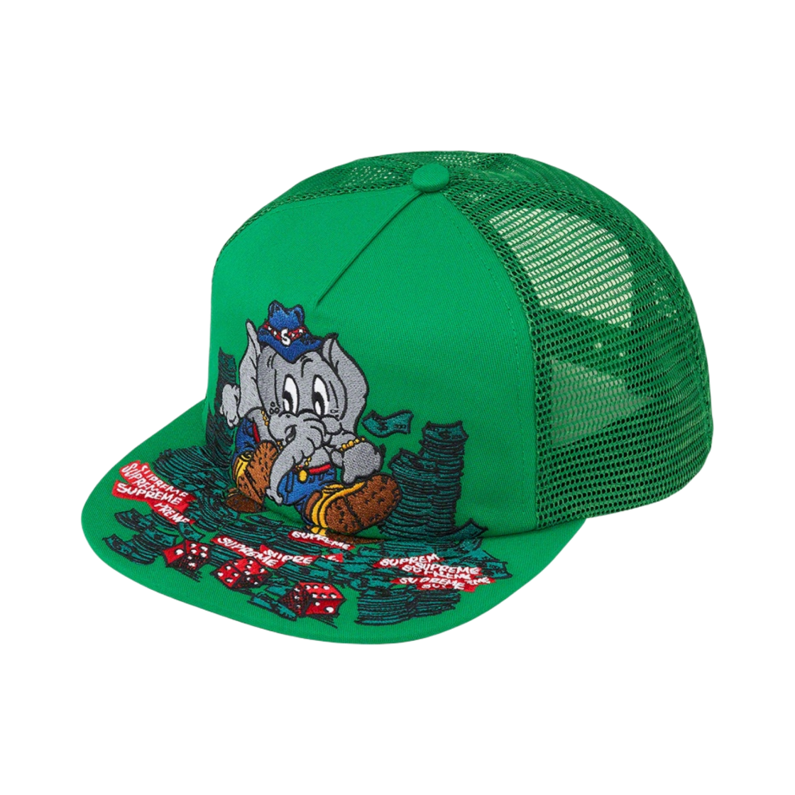 슈프림 엘리펀트 메쉬 5-패널 캡 그린 - 22FW(Supreme Elephant Mesh Back 5-Panel Green - 22FW) - 1