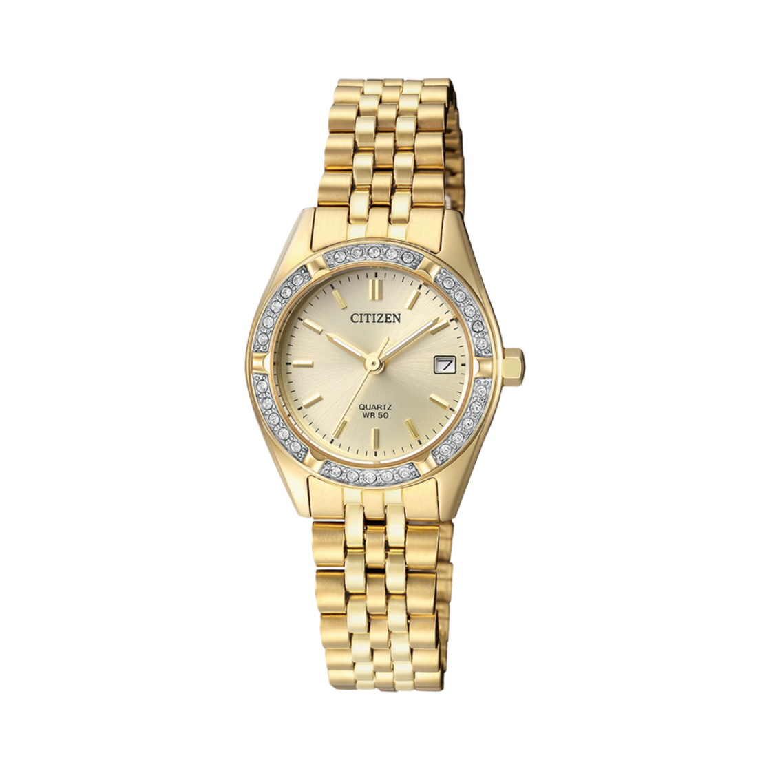 시티즌 쿼츠 26mm 스테인리스 스틸 골드(Citizen Quartz 26mm Stainless Steel Gold) - 1