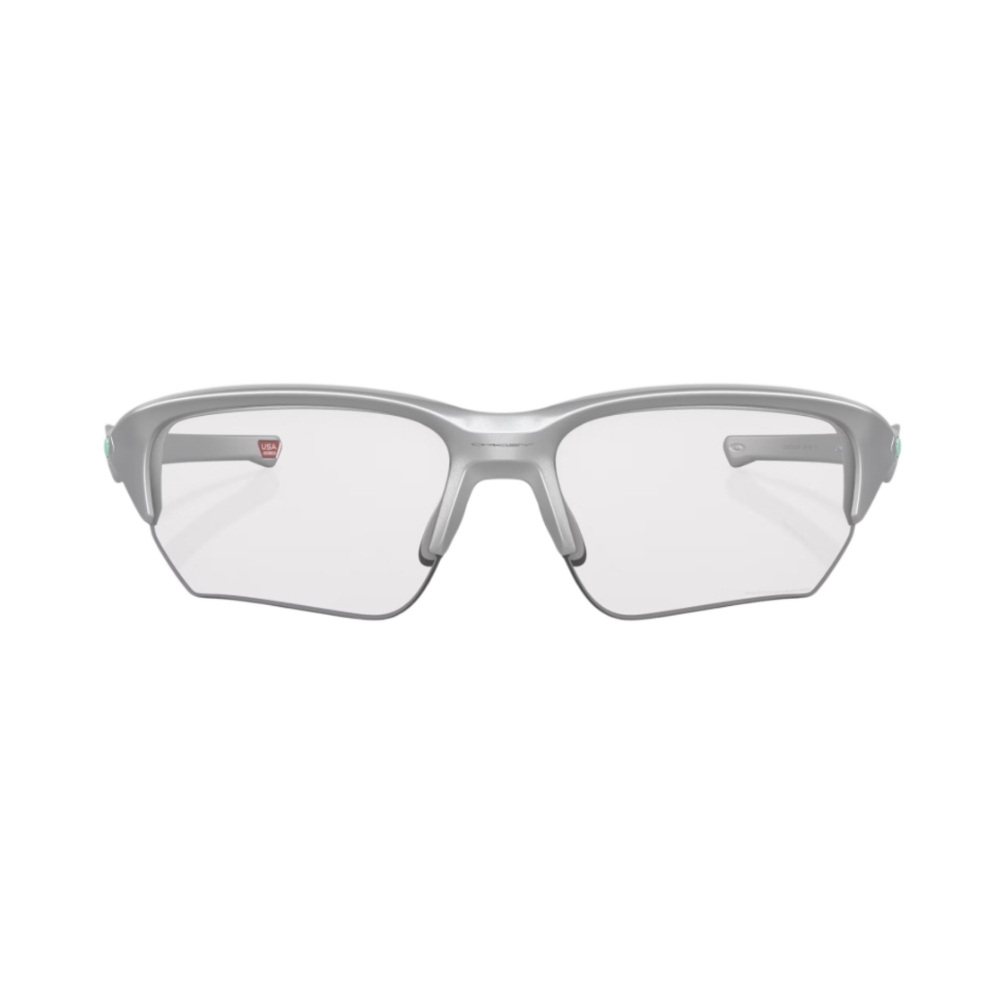 오클리 플랙 실버 프레임 클리어 투 블랙 이리디움 포토크로믹 렌즈 로우 브릿지 핏(Oakley Flak Silver Frame Clear To Black Iridium Photochromic Lenses Low Bridge Fit) - 2