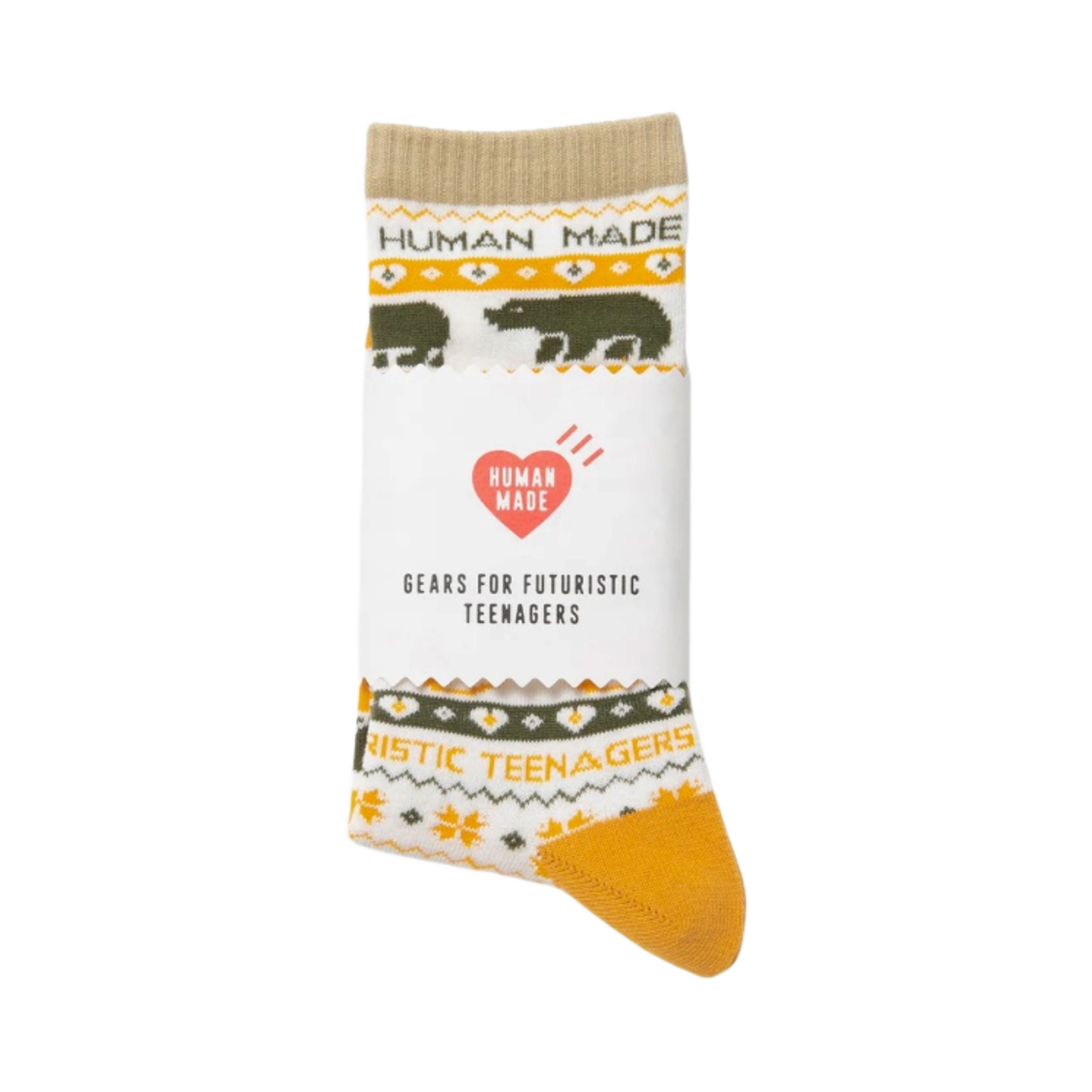 휴먼 메이드 노르딕 패턴 삭스 옐로우(Human Made Nordic Patterned Socks Yellow) - 2