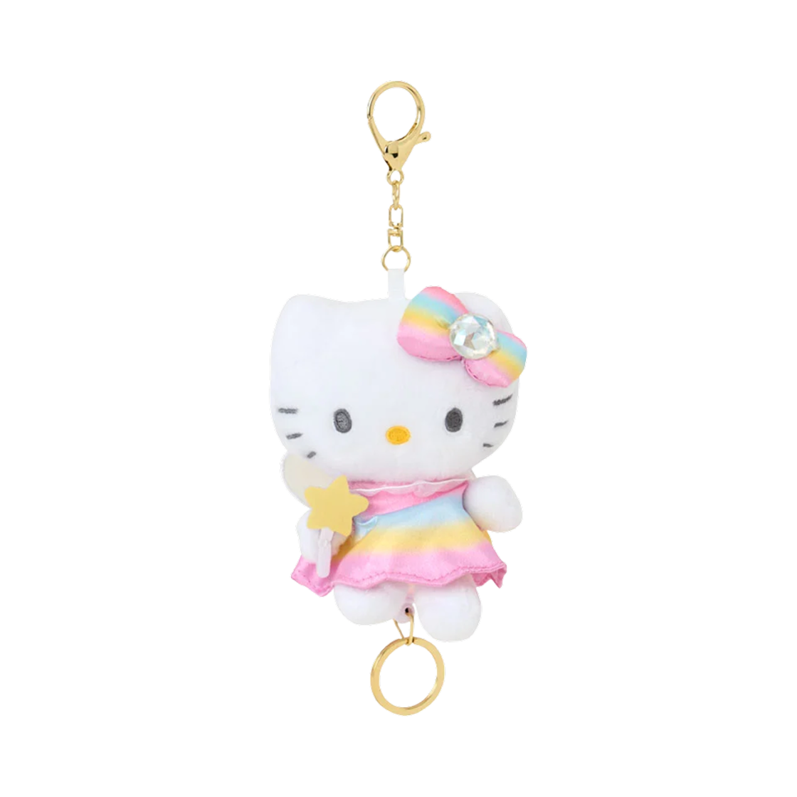 217018 Sanrio Hello Kitty Reel Fairy Mascot Holder Pink