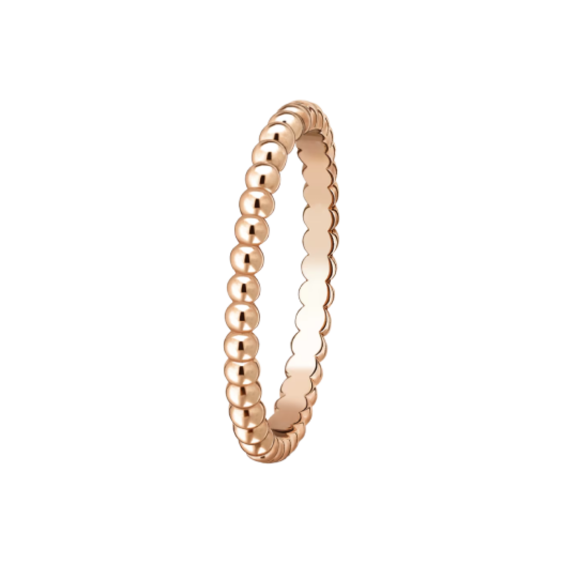 반 클리프 & 아펠 뻬를리 골드 비즈 링 스몰 모델 18K 핑크 골드(Van Cleef & Arpels Perlee Gold Beads Ring Small Model 18K Pink Gold) - 1