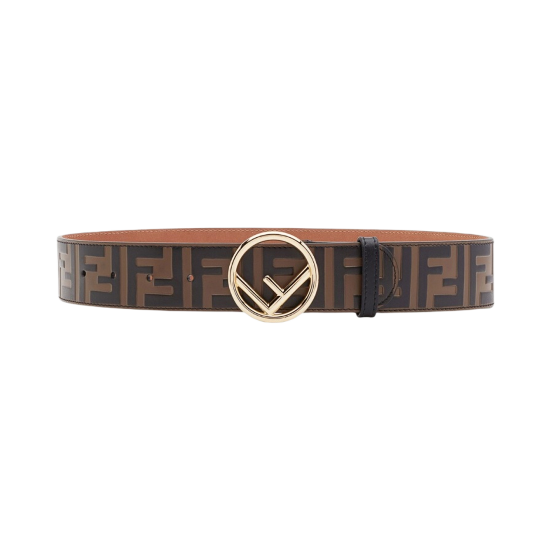 (W) 펜디 F 로고 버클 와이드 벨트 브라운((W) Fendi F Logo Buckle Wide Belt Brown) - 1