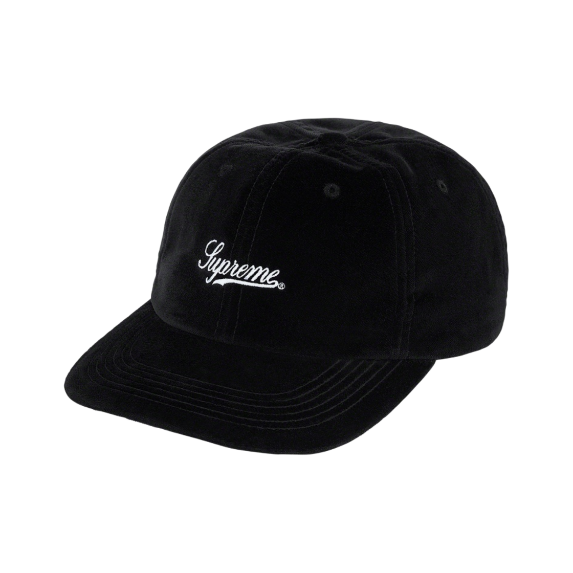 - Supreme Velvet 2-Tone 6-Panel Black - 21FW