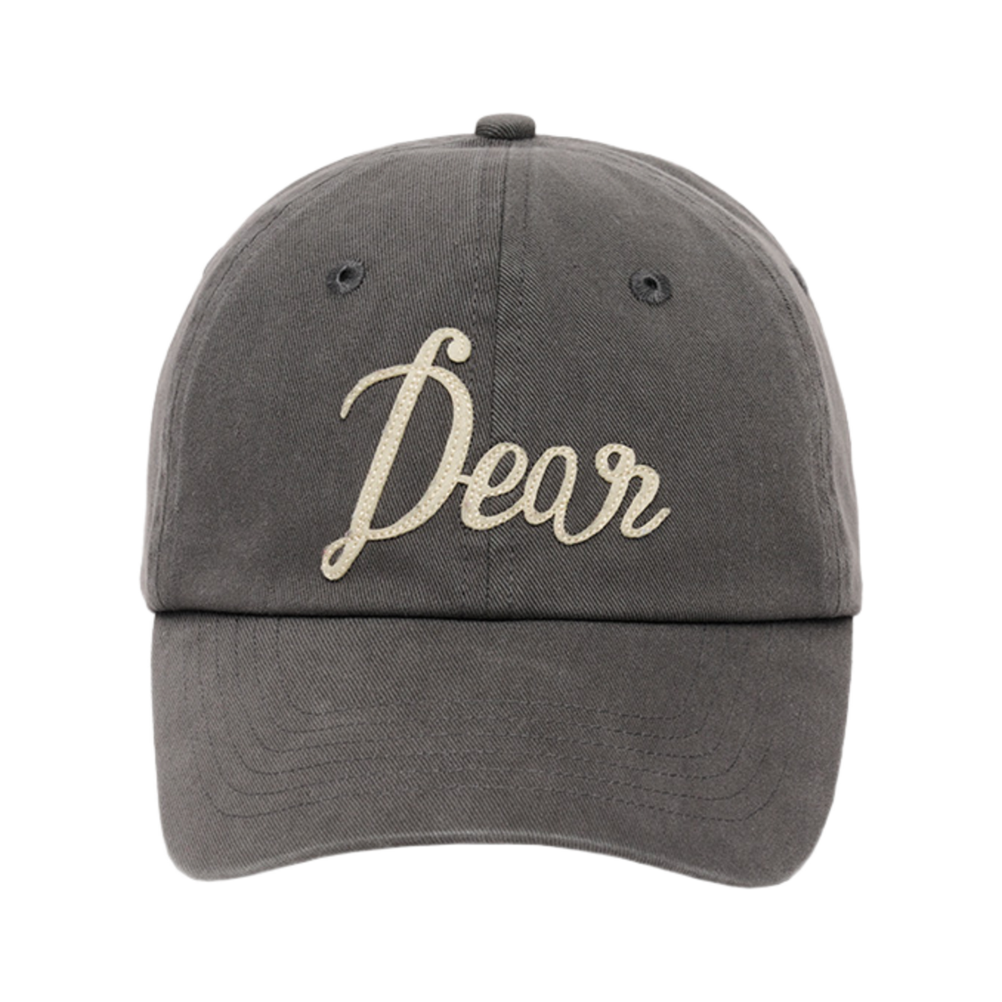 제너럴아이디어 유니섹스 디어 펠트 패치 볼캡 차콜(General Idea Unisex Dear Felt Patch Ball Cap Charcoal)