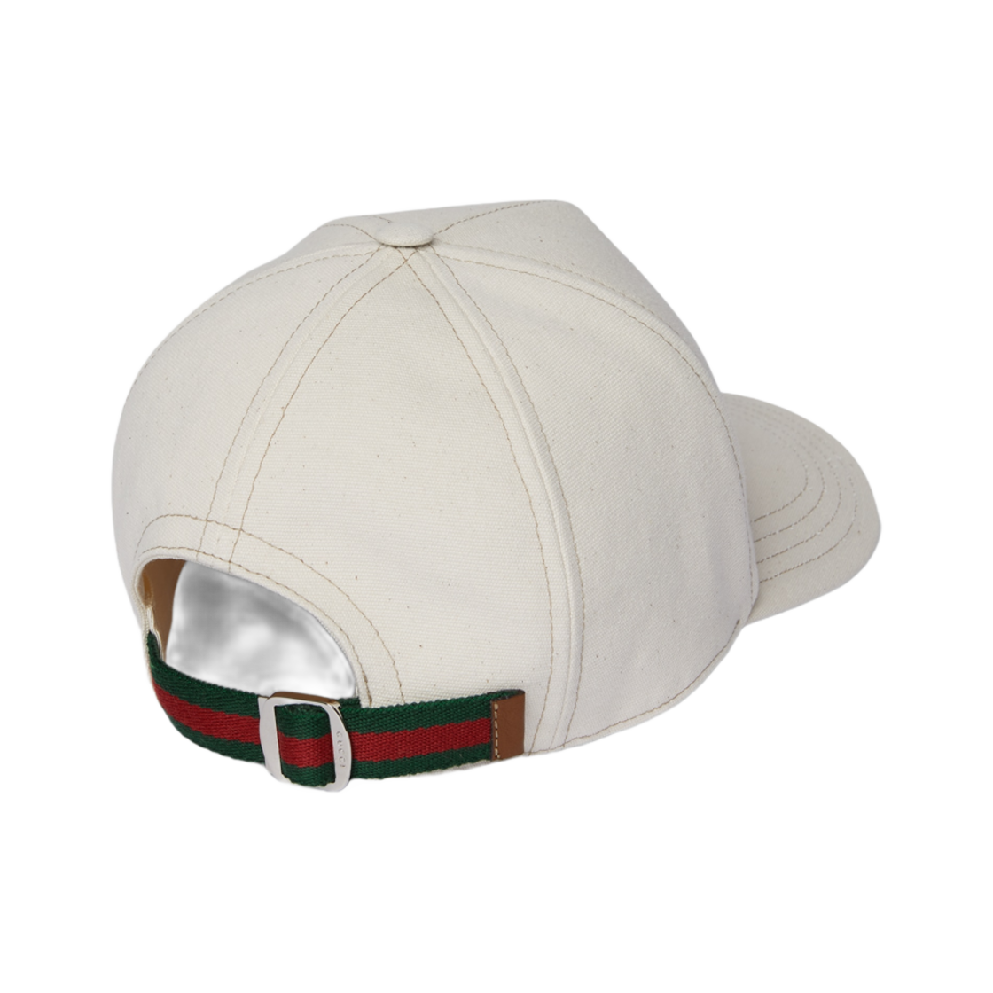 구찌 프린티드 코튼 캔버스 베이스볼 햇 화이트(Gucci Printed Cotton Canvas Baseball Hat White) - 3