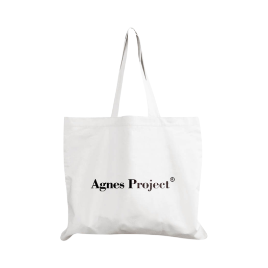 AP-P00000BN Agnes Project Large Cotton Bag White