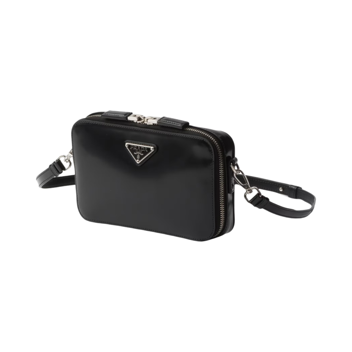 프라다 브리크 브러쉬드 레더 백 블랙(Prada Brique Brushed Leather Bag Black) - 2