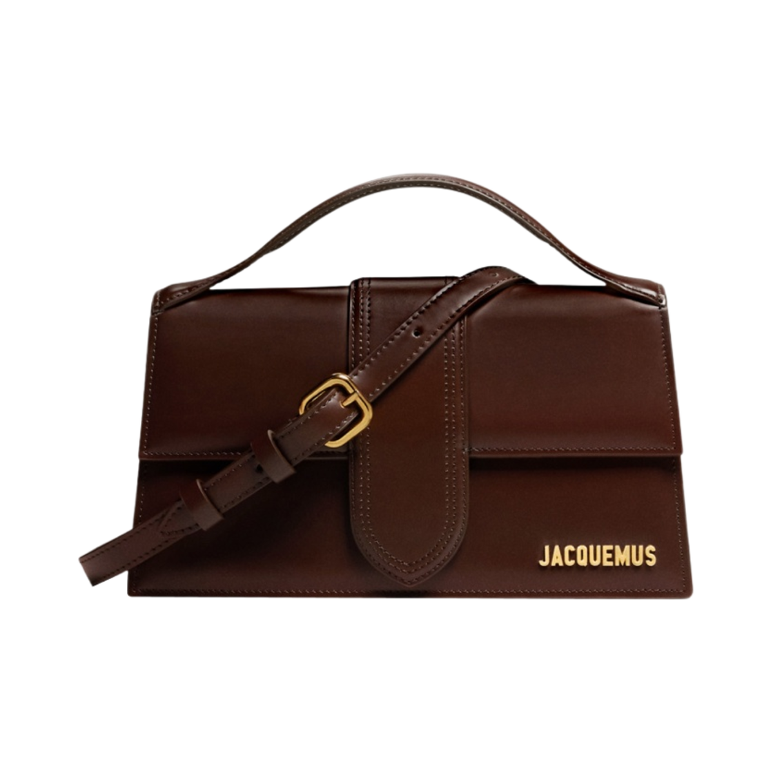자크뮈스 르 그랜드 밤비노 크로스바디 플랩백 브라운(Jacquemus Le Grand Bambino Crossbody Flap Bag Brown) - 1