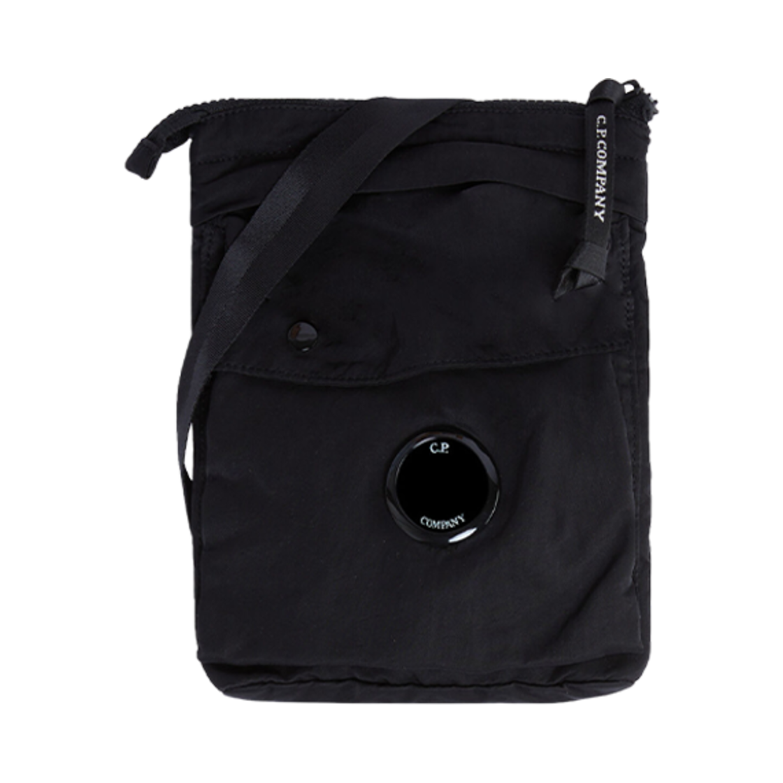 C.P. 컴퍼니 나일론 B 크로스바디 파우치 블랙 - 23FW(C.P. Company Nylon B Crossbody Pouch Black - 23FW) - 1