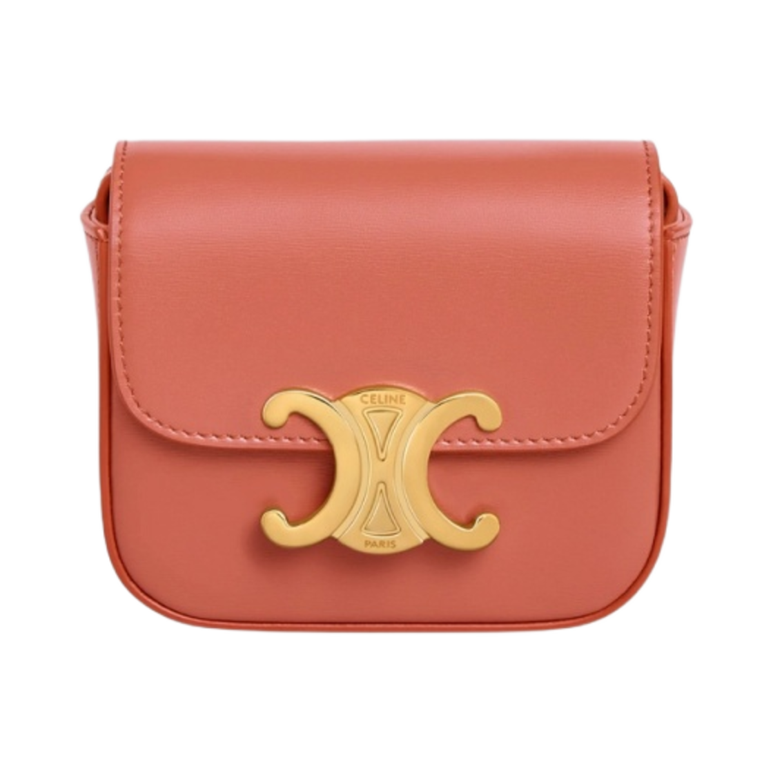 셀린느 샤이니 카프스킨 미니 트리옹프 백 테라코타(Celine Mini Triomphe in Shiny Calfskin Terracotta) - 1