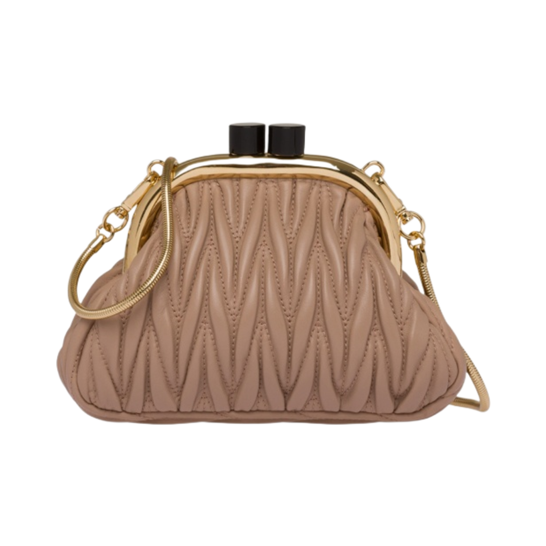 미우 미우 벨 나파 가죽 미니백 카메오(Miu Miu Belle Nappa Leather Mini Bag Cameo) - 3