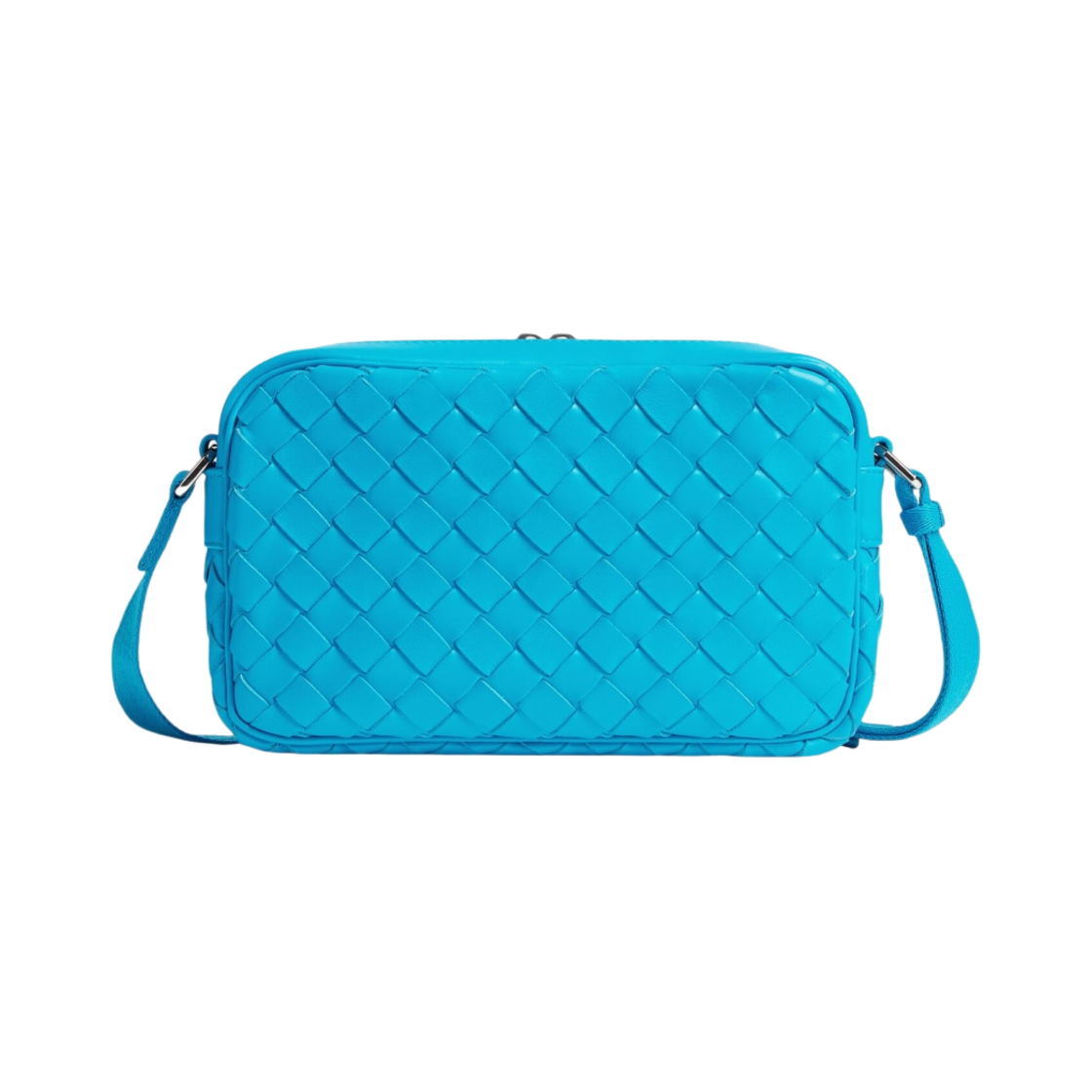 710048V2E424617 Bottega Veneta Small Intrecciato Camera Bag Pool