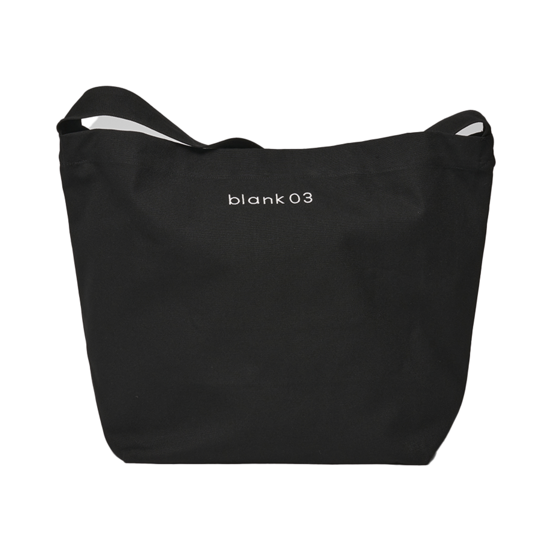 블랭크공삼 원 숄더 캔바스 백 블랙(Blank03 One Shoulder Canvas Bag Black)