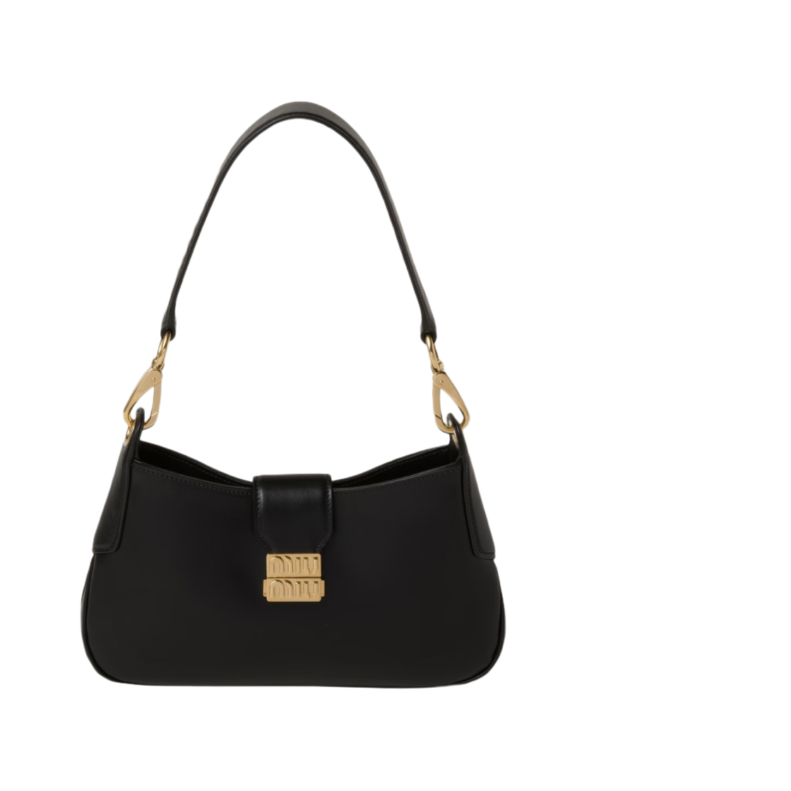 미우 미우 레더 호보백 블랙(Miu Miu Leather Hobo Bag Black)