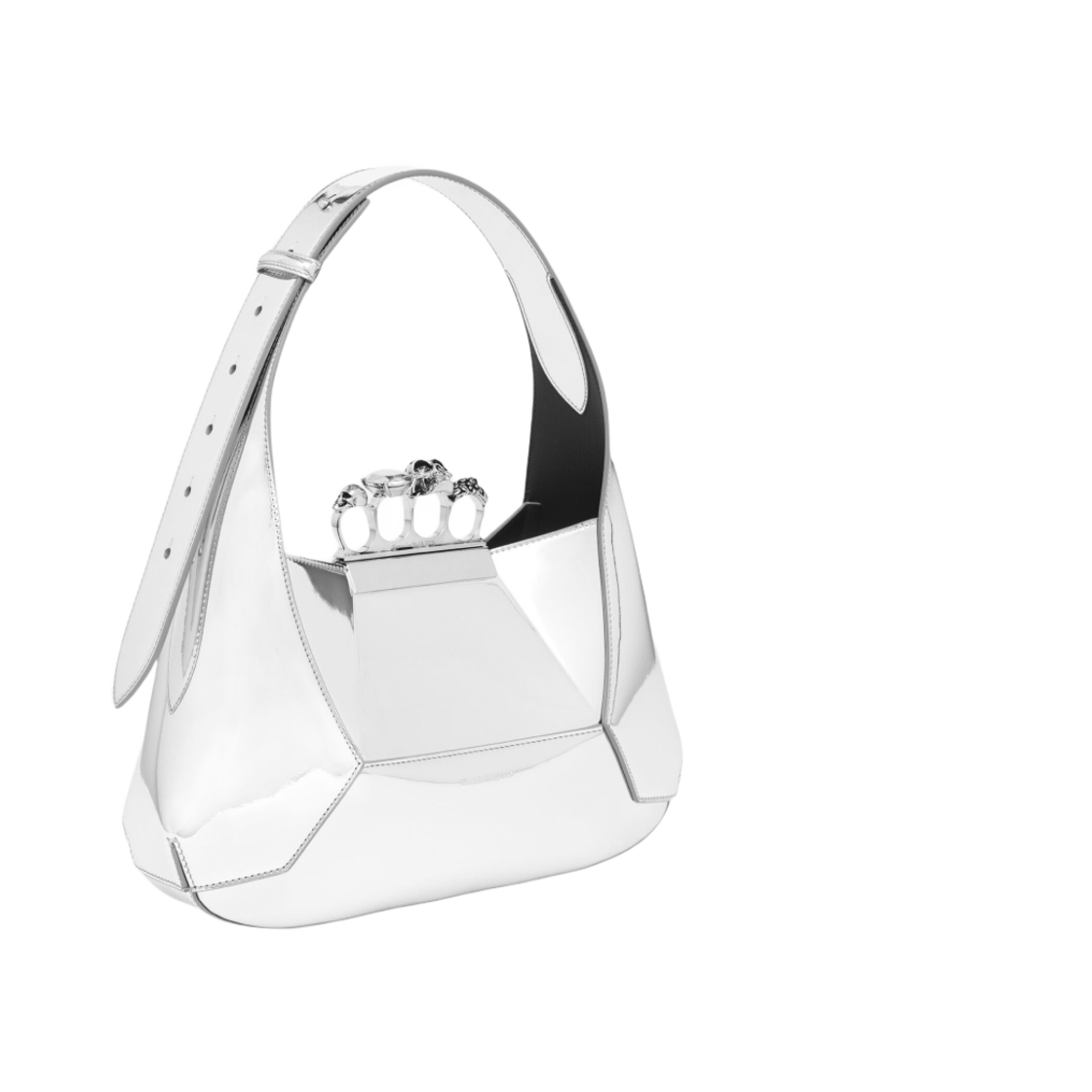 알렉산더 맥퀸 쥬얼 호보백 실버(Alexander McQueen Jewelled Hobo Bag Silver) - 3