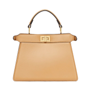 Fendi Peekaboo Iseeu Padded Nappa Leather Petite Bag Beige