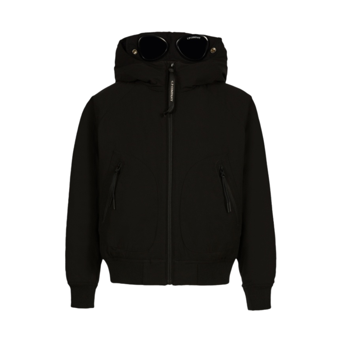 (키즈) C.P. 컴퍼니 프로텍 고글 자켓 블랙 - 22FW((Kids) C.P. Company Pro-Tek Goggle Jacket Black - 22FW) - 1