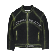 The Museum Visitor x Cake Spray Line Biker Jacket Black