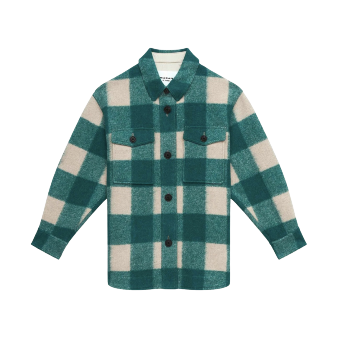 MA0020FA-B1D05E-60GR (W) Isabel Marant Harveli Coat Green - 24SS