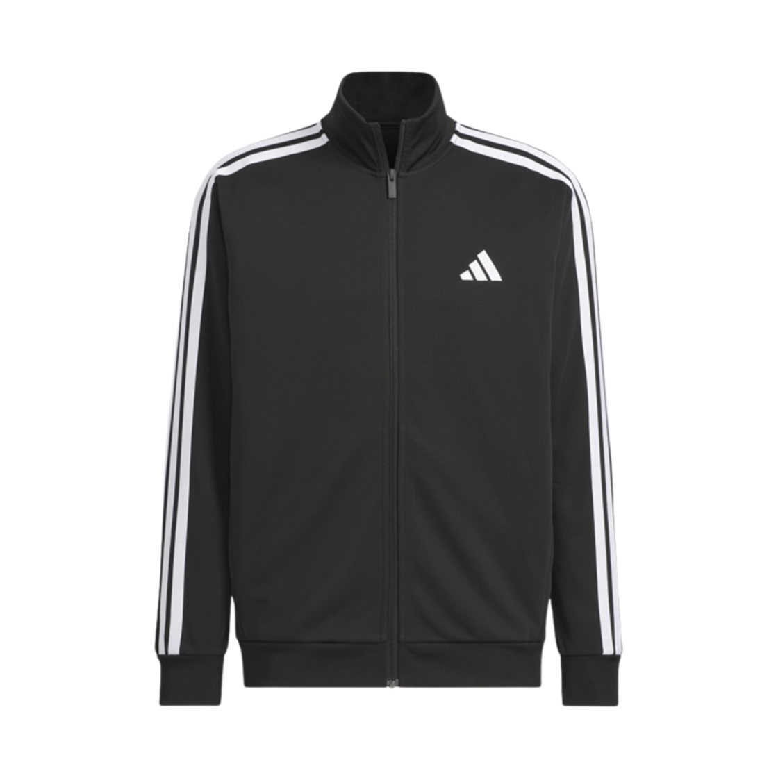 아디다스 3S 레귤러 핏 더블 니트 트랙 자켓 블랙 화이트 - KR 사이즈(Adidas 3S Regular Fit Double Knit Track Jacket Black White - KR Sizing)