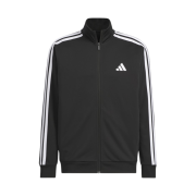 Adidas 3S Regular Fit Double Knit Track Jacket Black White - KR Sizing