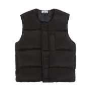Stone Island G1019 Nylon Metal Econyl Regenerated Nylon Down Vest Black - 22FW