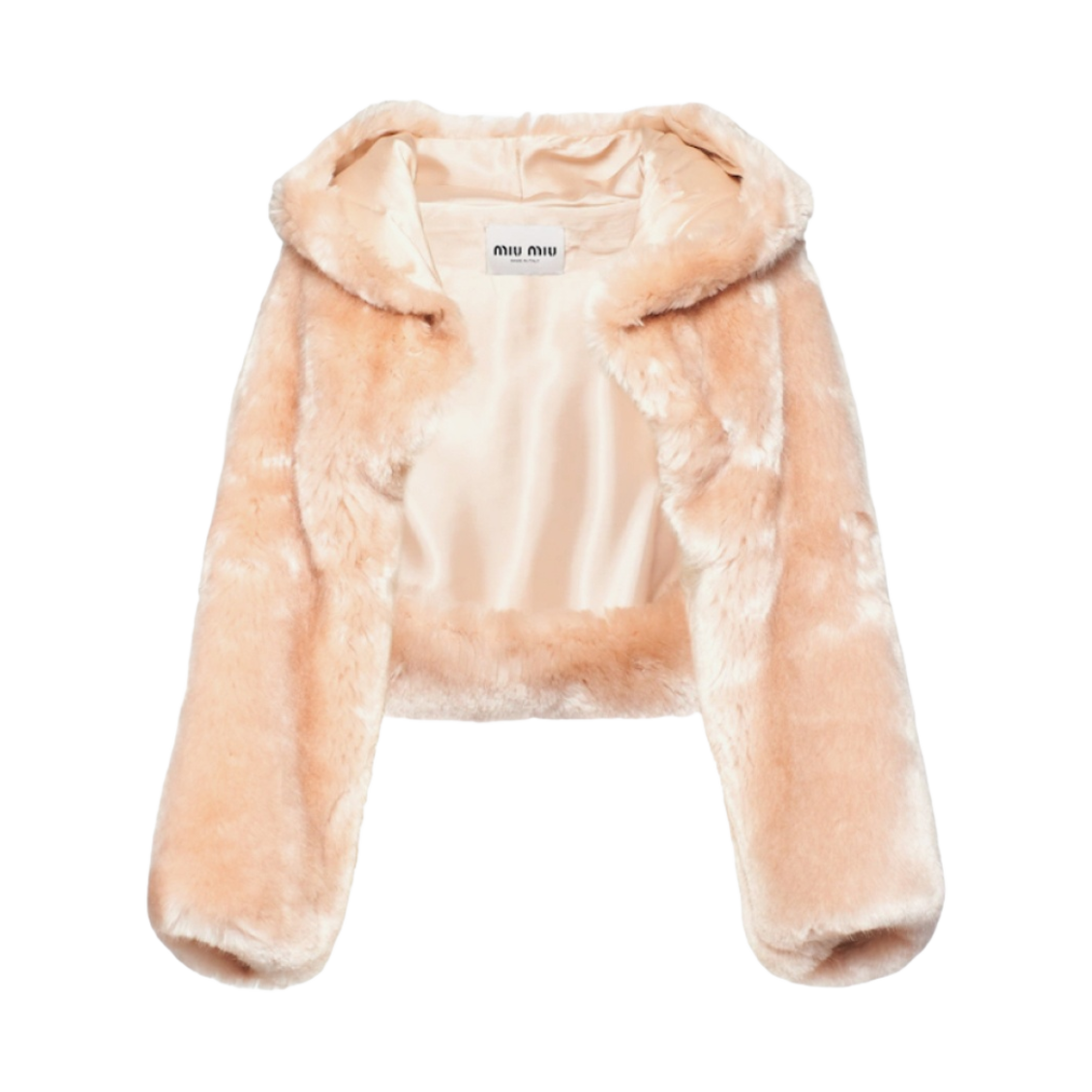 (W) 미우 미우 아스펜 숄 후드 오팔((W) Miu Miu Aspen Stole with Hood Opal) - 1