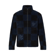 Louis Vuitton x Nigo Jacquard Damier Fleece Blouson Dark Ocean
