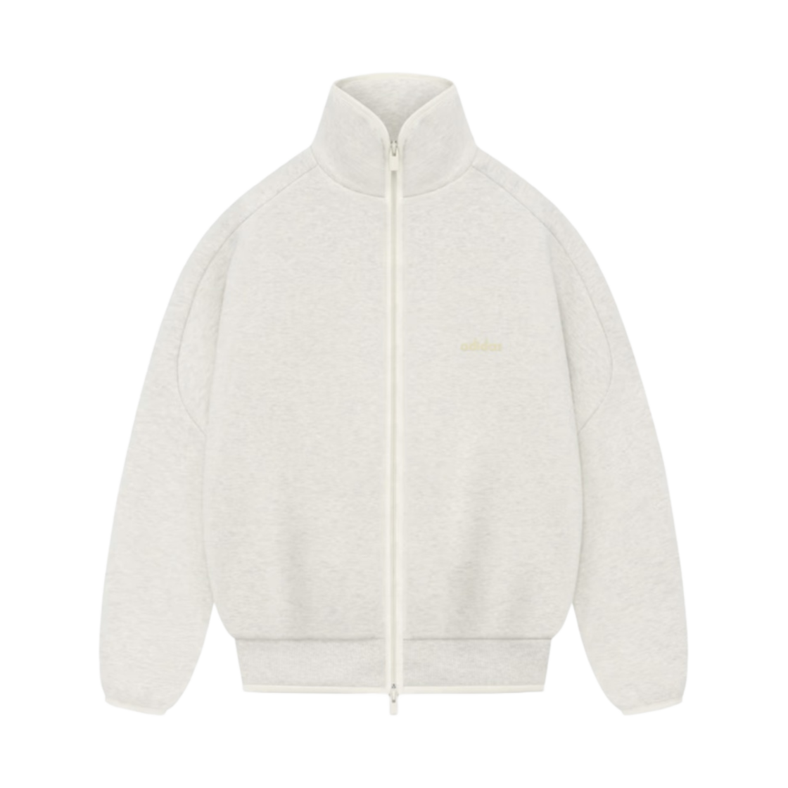 아디다스 x 피어 오브 갓 애슬레틱스 헤더 트랙 자켓 초크 화이트 - KR 사이즈(Adidas x Fear Of God Athletics Heather Track Jacket Chalk White - KR Sizing)