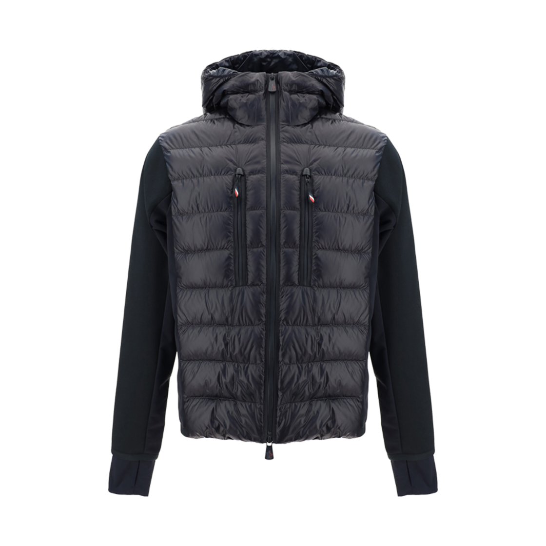 몽클레르 패딩 후드 집업 가디건 블랙 - 24FW(Moncler Padded Hooded Zip-Up Cardigan Black - 24FW) - 1