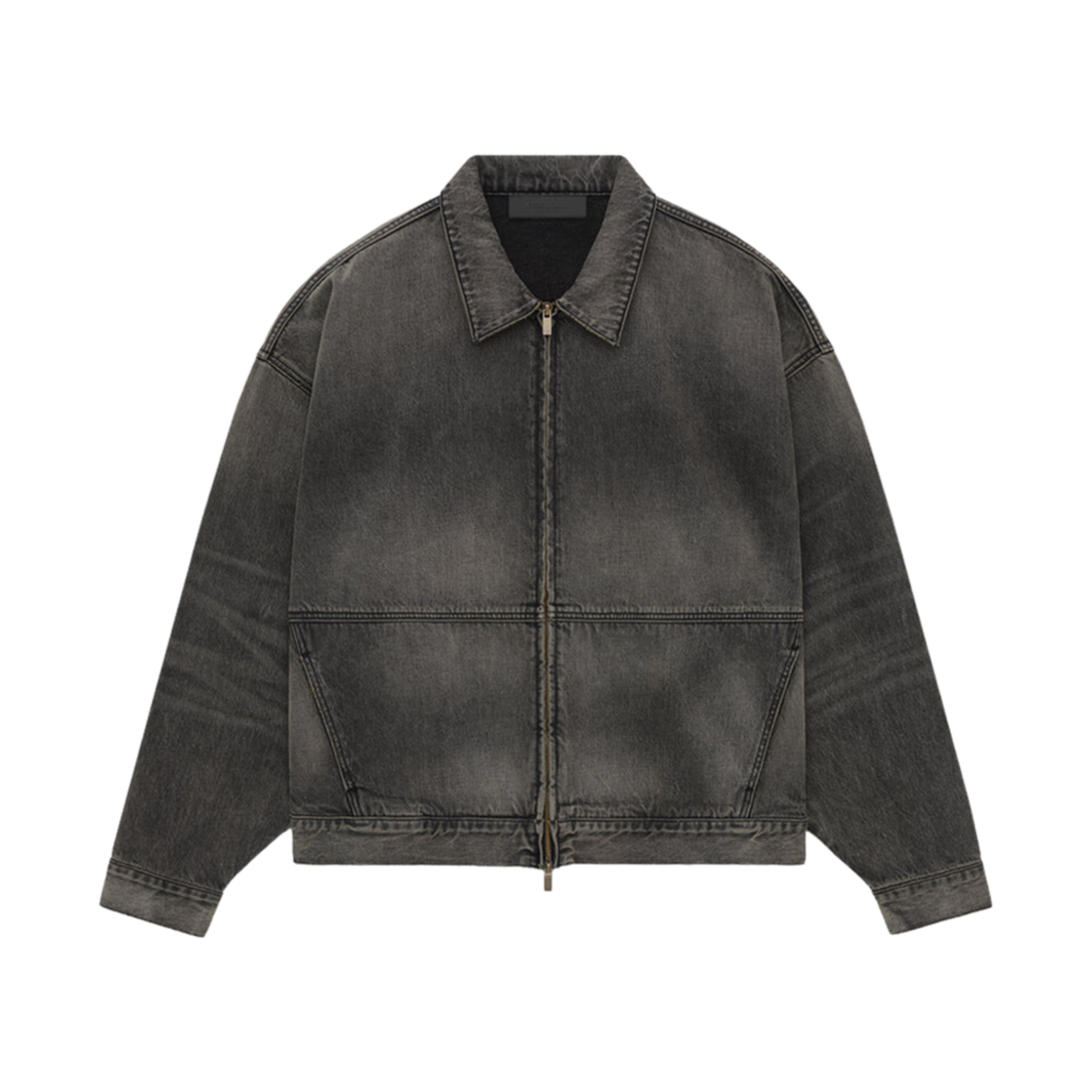 - Essentials Denim Trucker Jacket Vintage Black - 24FW