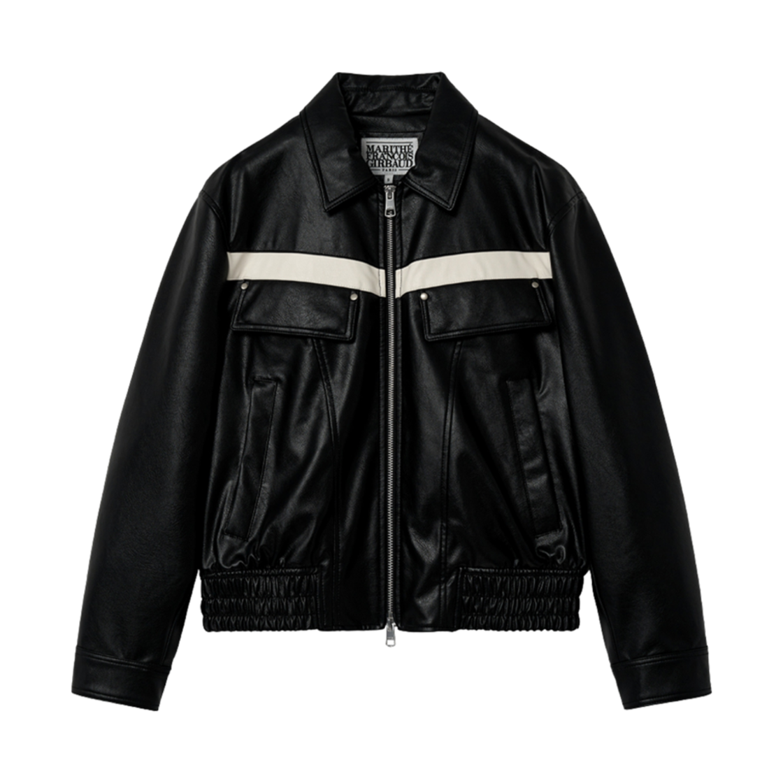 마리떼 프랑소와 저버 레더 블루종 블랙(Marithe Francois Girbaud Leather Blouson Black)