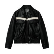 Marithe Francois Girbaud Leather Blouson Black