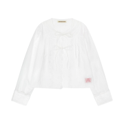 Margarin Fingers Scallop Blouse White