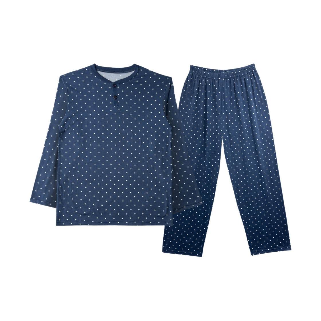 [3% 적립] 에이원 유니섹스 미니 도트 라운드 잠옷 세트 도트네이비([3% 적립] Aone Unisex Mini Dot Round Pajamas Set Dot Navy)