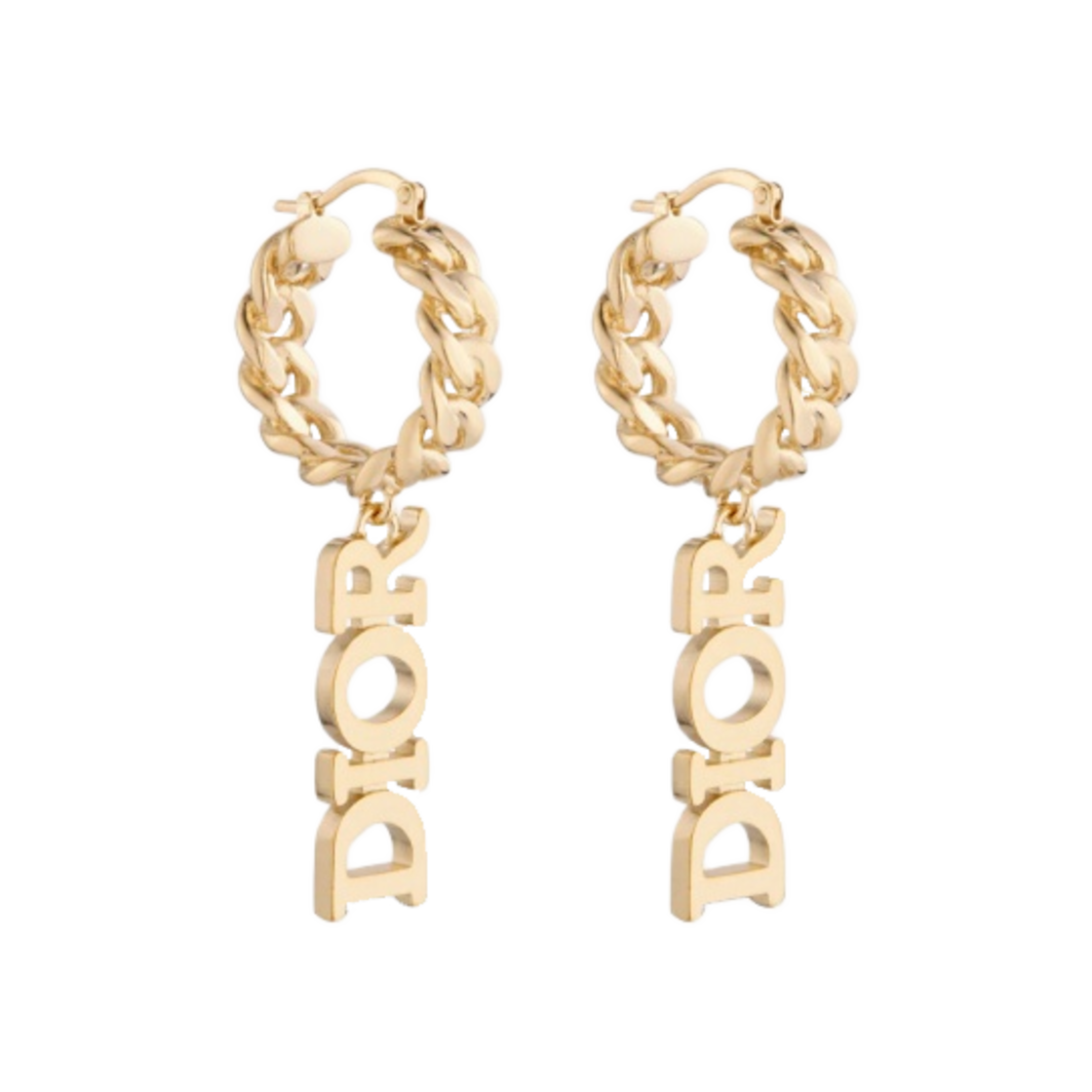 (W) 디올 디오레볼루션 이어링 골드 피니쉬 메탈((W) Dior Dio(r)evolution Earrings Gold Finish Metal) - 2