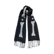 Kapital Wool Bone Muffler Black