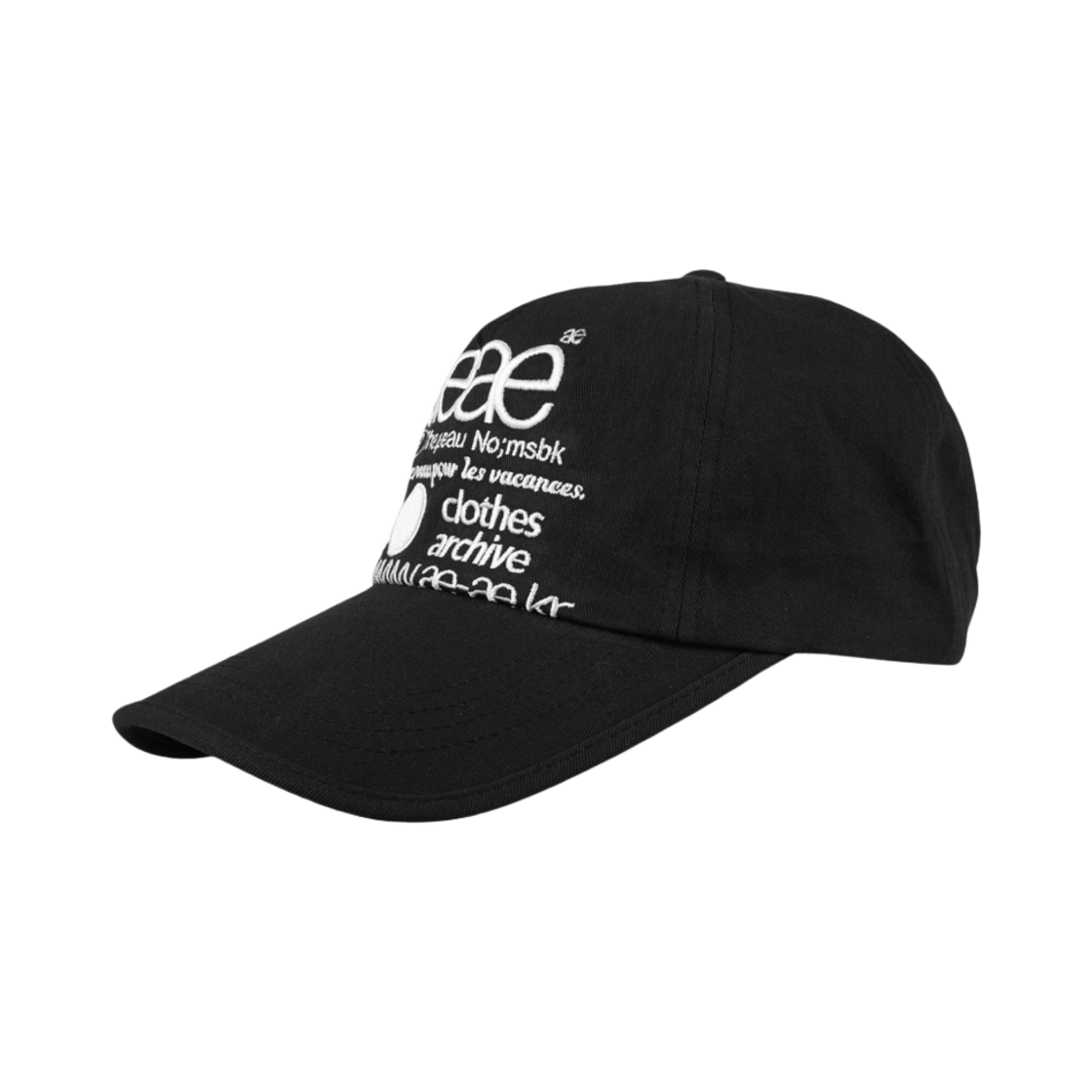 에이에이 웹 로고 5 패널 캡 블랙(Aeae Web Logo 5 Pannel Cap Black) - 3