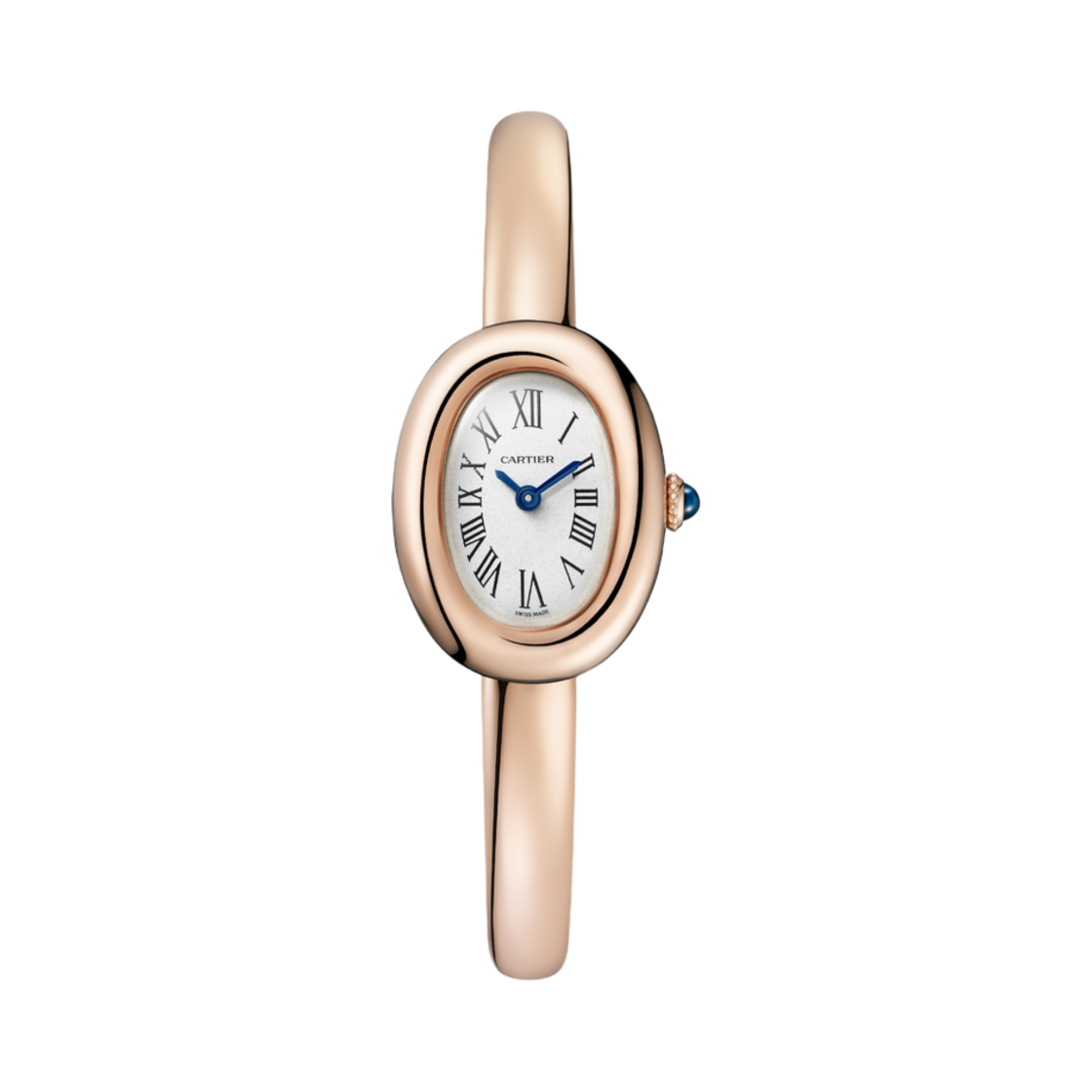 까르띠에 베누아 워치 미니 쿼츠 핑크 골드 사이즈 17 브레이슬릿(Cartier Baignoire Watch Mini Quartz Pink Gold Size 17 Bracelet)