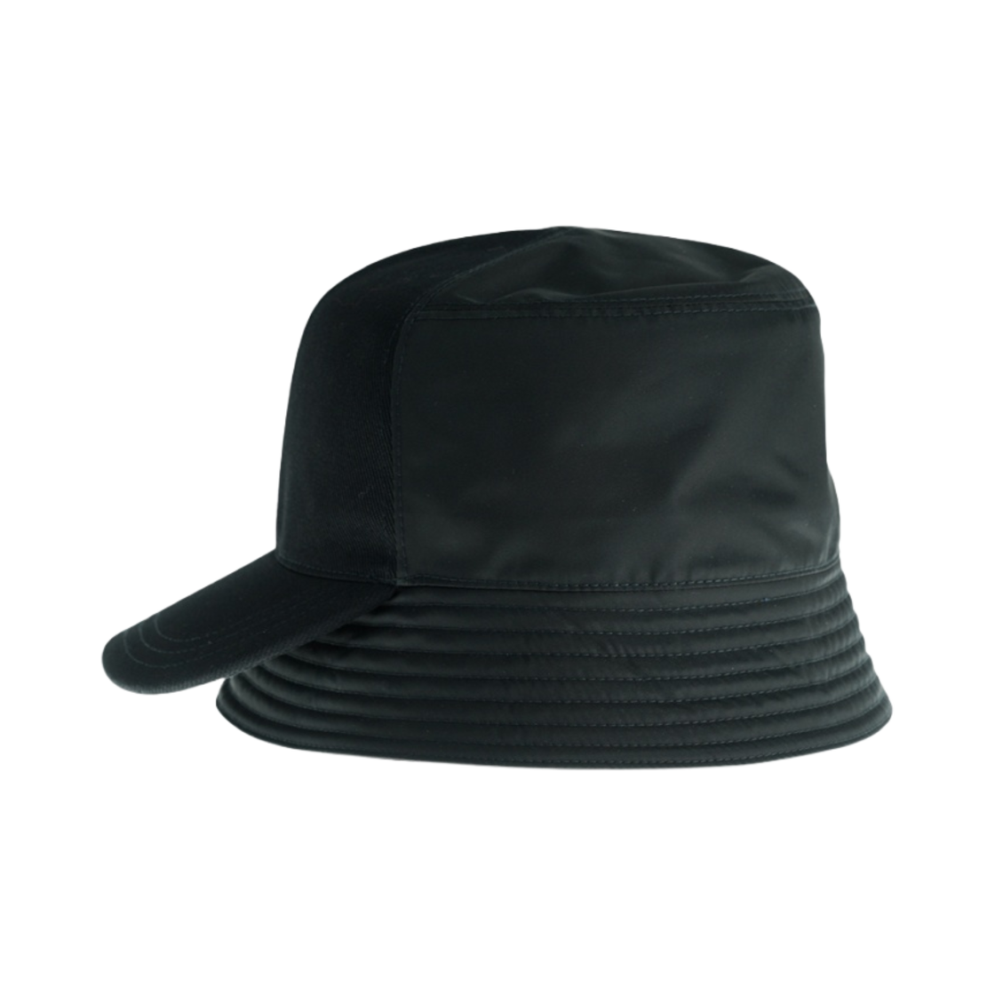 프라다 리나일론 바이저 버킷햇 블랙(Prada Re-Nylon Visor Bucket Hat Black) - 2