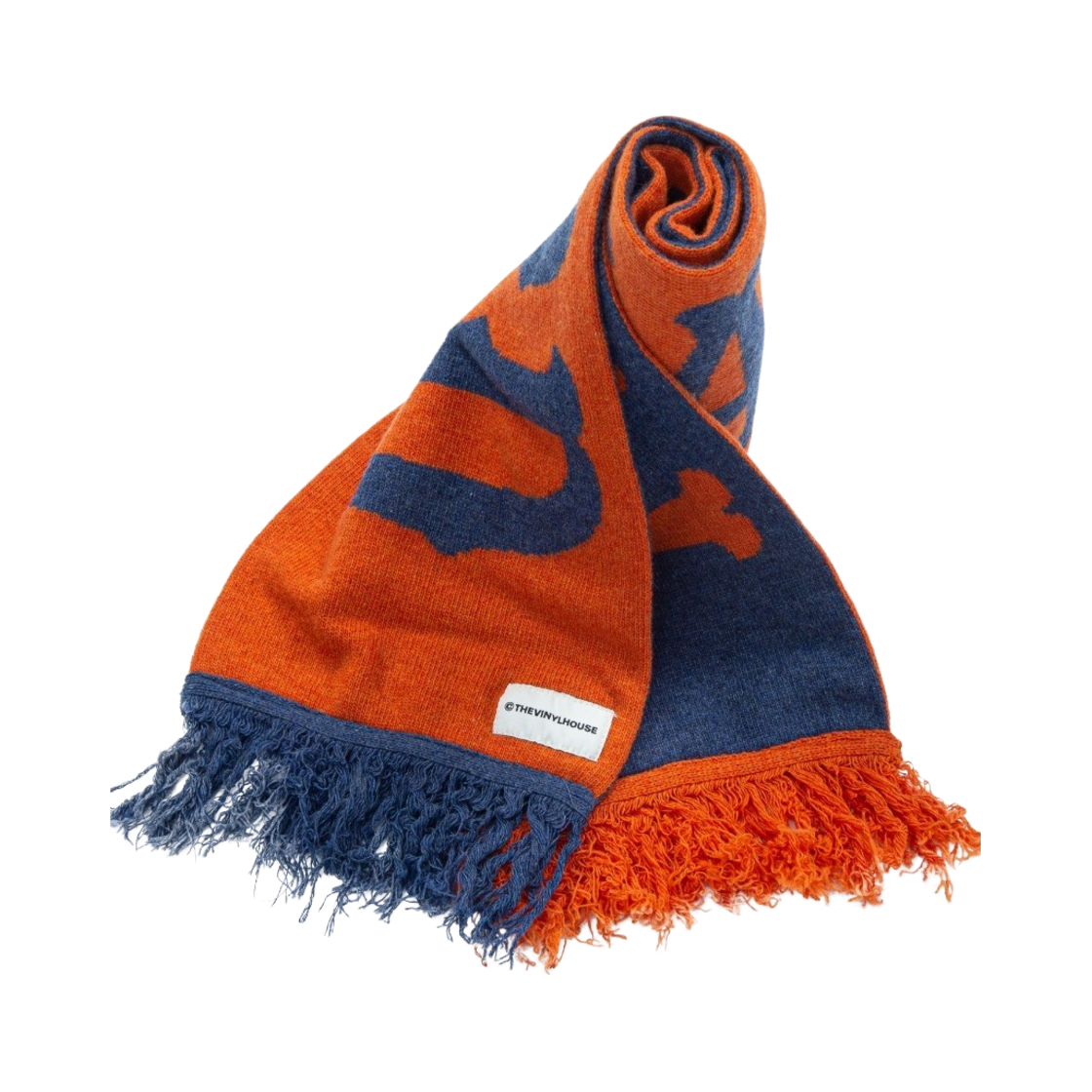 VH2DFUAB71AOR Thevinylhouse Jacquard Scarf Orange