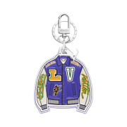 Louis Vuitton V Varsity Jacket Illustre Bag Charm & Key Holder Multicolor