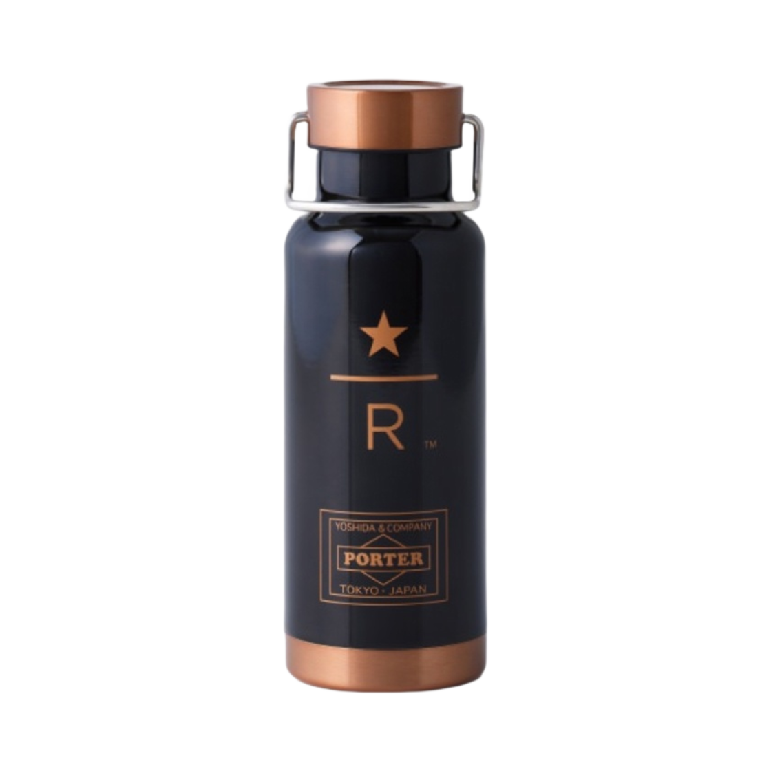 포터 x 스타벅스 리저브 S/S 로고 보틀 473ml 블랙(Porter x Starbucks Reserve S/S Logo Bottle 473ml Black)