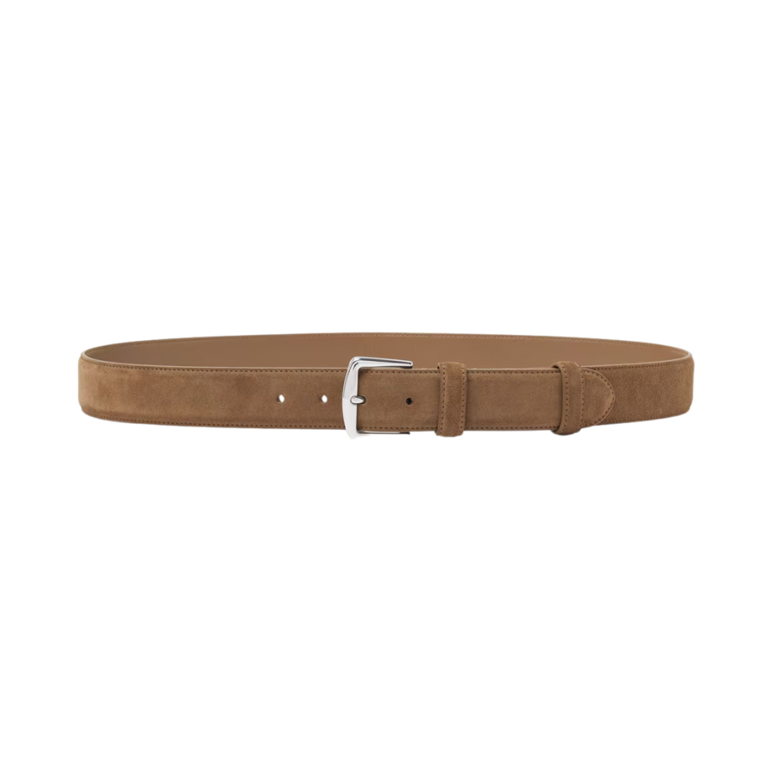 FAA1544-H0X4 Loro Piana Alsavel Suede Calfskin Belt Dusk