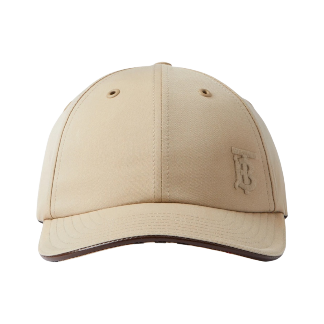 8068039 Burberry Monogram Motif Tropical Gabardine Baseball Cap Honey