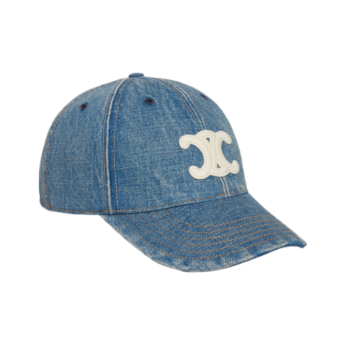 셀린느 트리옹프 베이스볼 캡 유니온 워시 데님 유니온 워시(Celine Triomphe Baseball Cap in Union Wash Denim Union Wash)