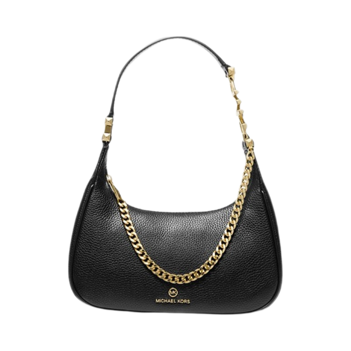 마이클 코어스 파이퍼 스몰 페블 레더 숄더백 블랙(Michael Kors Piper Small Pebbled Leather Shoulder Bag Black) - 1